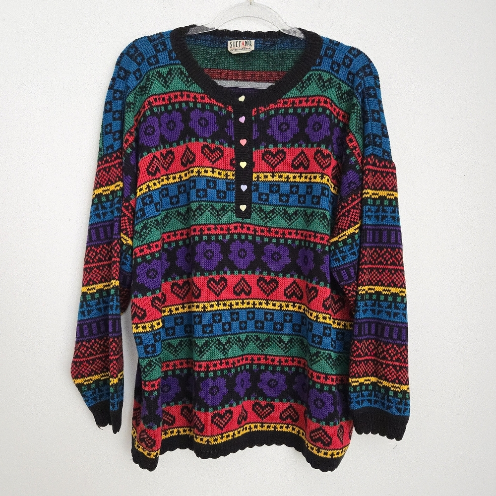 Vintage Multicolour Sweater Size XL